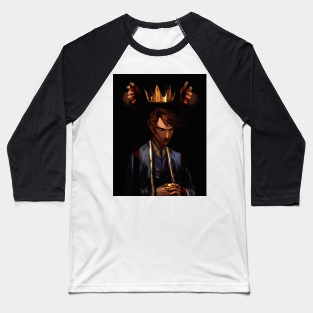 Crown Baseball T-Shirt by StaticColour